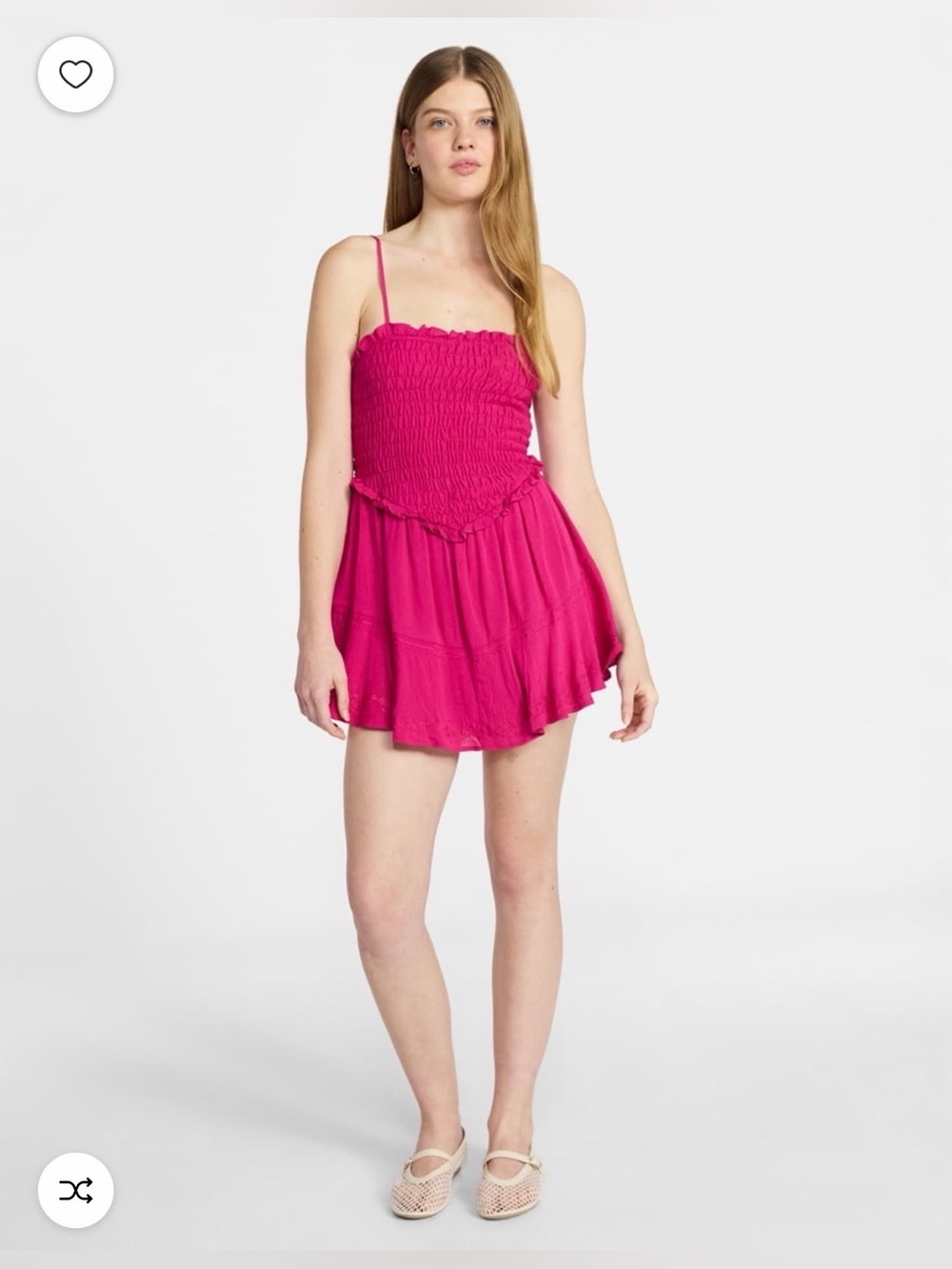 smocked romper dress hot pink - No boundaries - Small